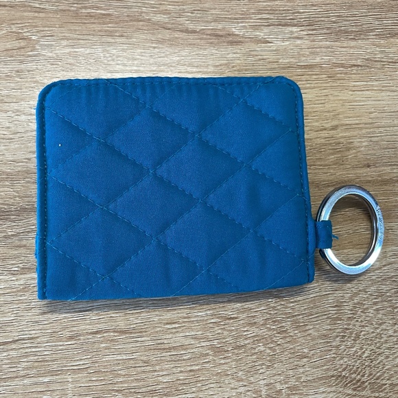 Mini Vera Bradley Wallet Peacock Blue - Picture 1 of 3
